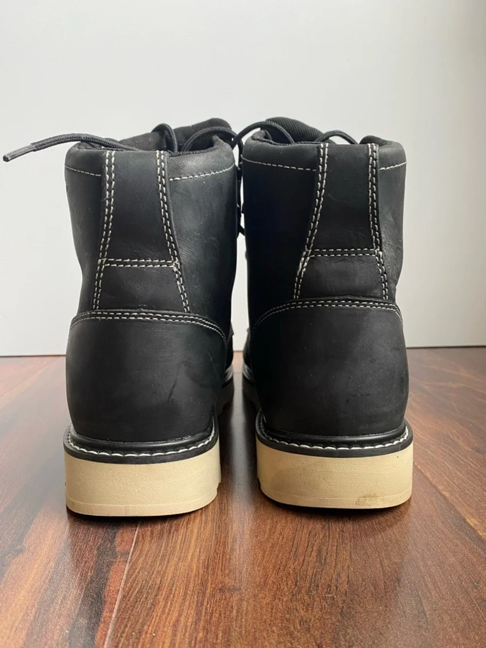 Brunt Boots Marin Soft Toe Waterproof Black Work Boots Men’s 11.5